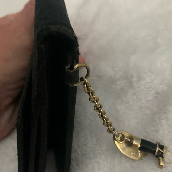 GUCCI GG MONOGRAM DOUBLE SNAP WALLET W/CHARM (RARE)~~ BLACK - Picture 14 of 15